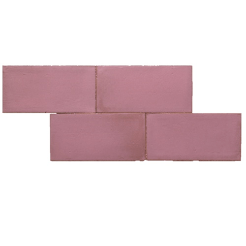 Terre d'Azur Terre - Spatula Rosa Glicine 10x20 cm - Mozaiektegel.com