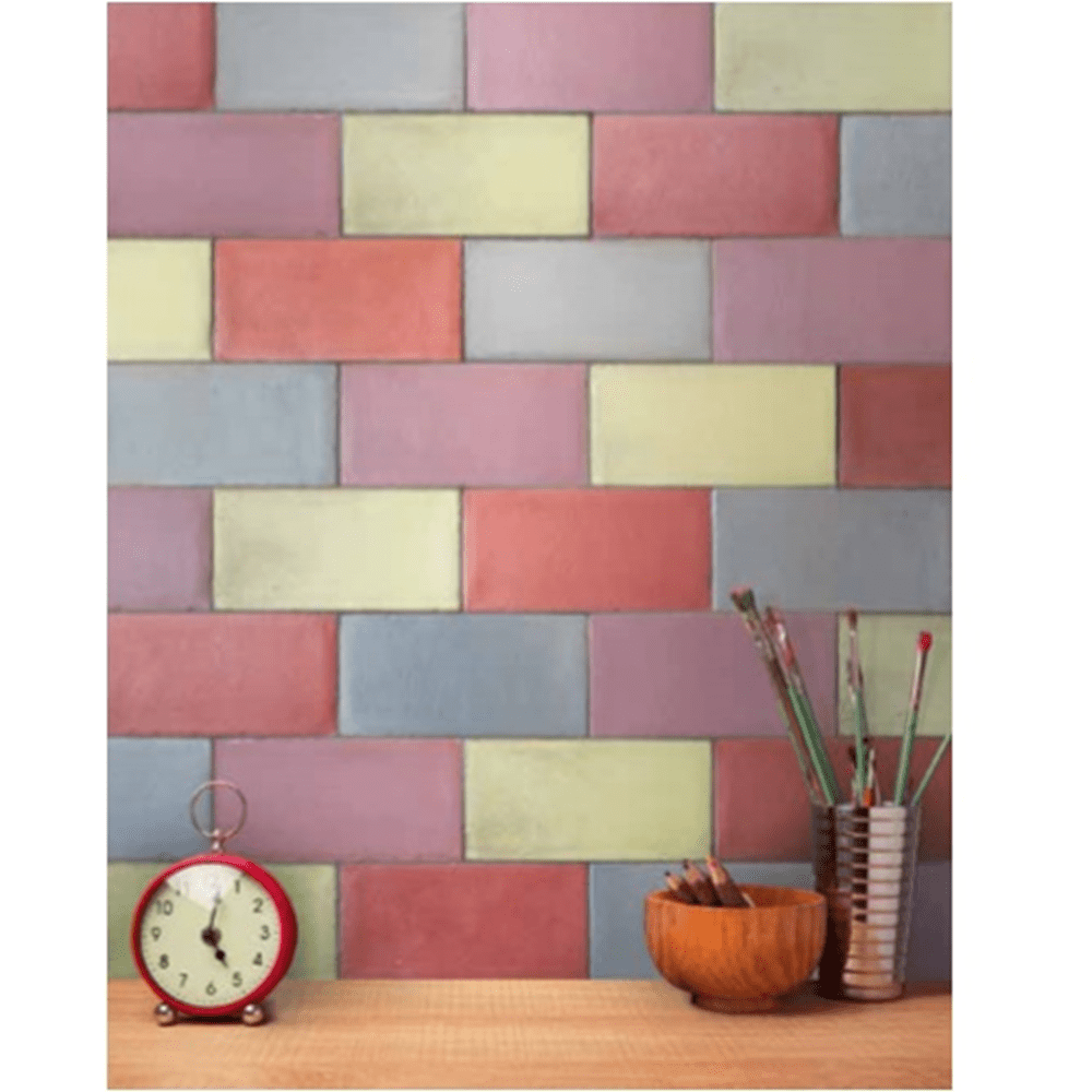 Terre d'Azur Terre - Spatula Rosa Glicine 10x20 cm - Mozaiektegel.com