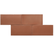 Terre d'Azur Terre - Spatula Terracota 10x20 cm - Mozaiektegel.com