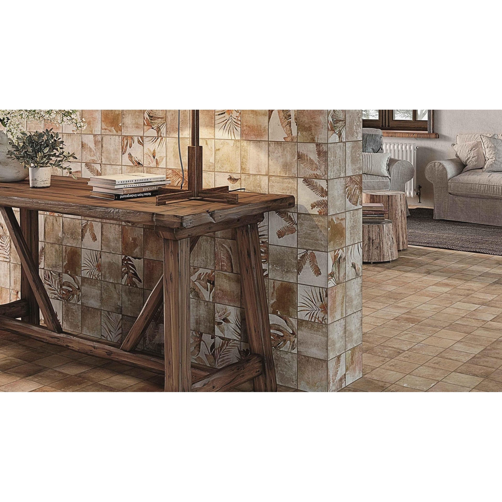 Zyx Amazonia 220953 Vloertegel 138X138 Cotto 9Mm Mat R9 - Mozaiektegel.com