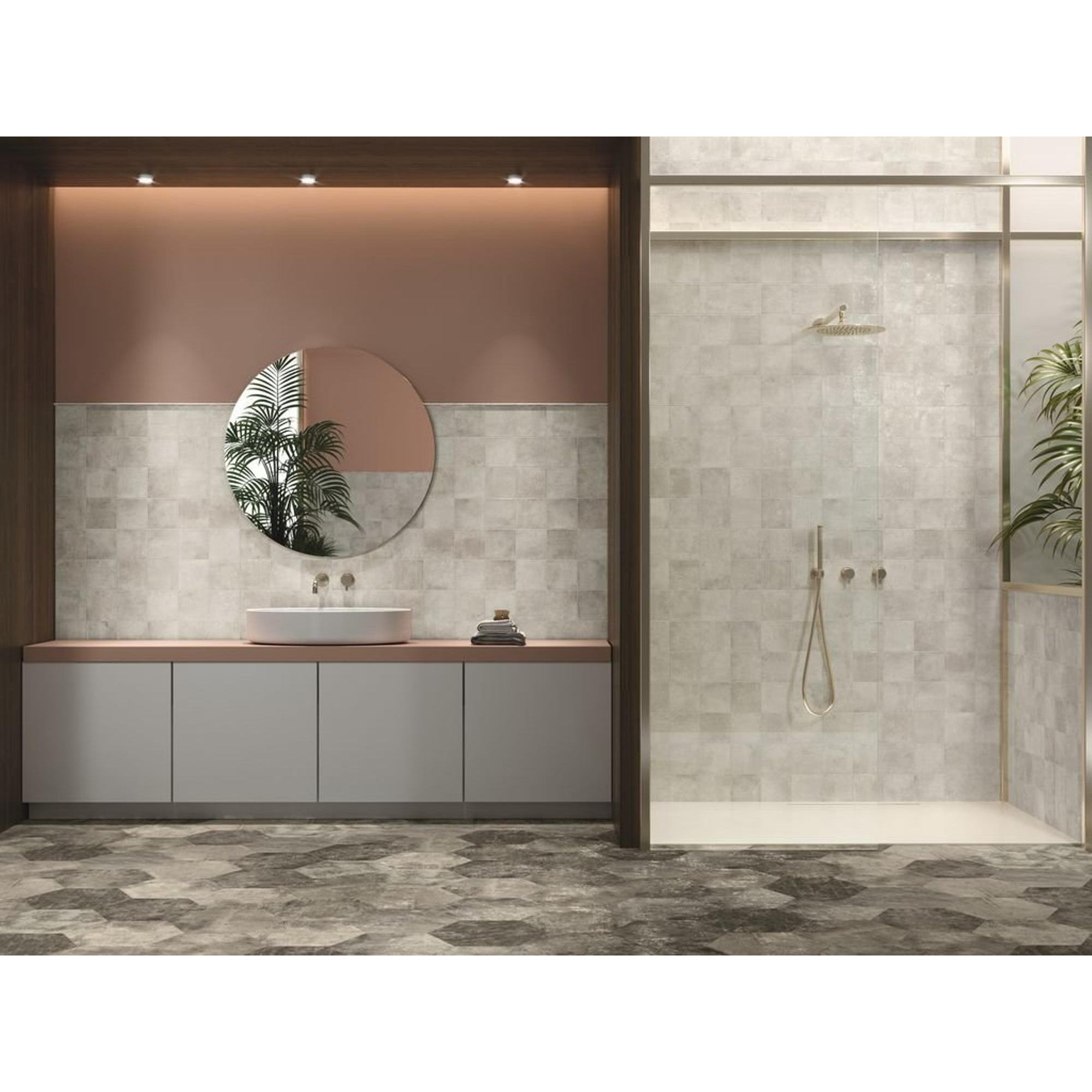 Zyx Amazonia 220956 Vloertegel 138X138 Off White 9Mm Mat R9 - Mozaiektegel.com