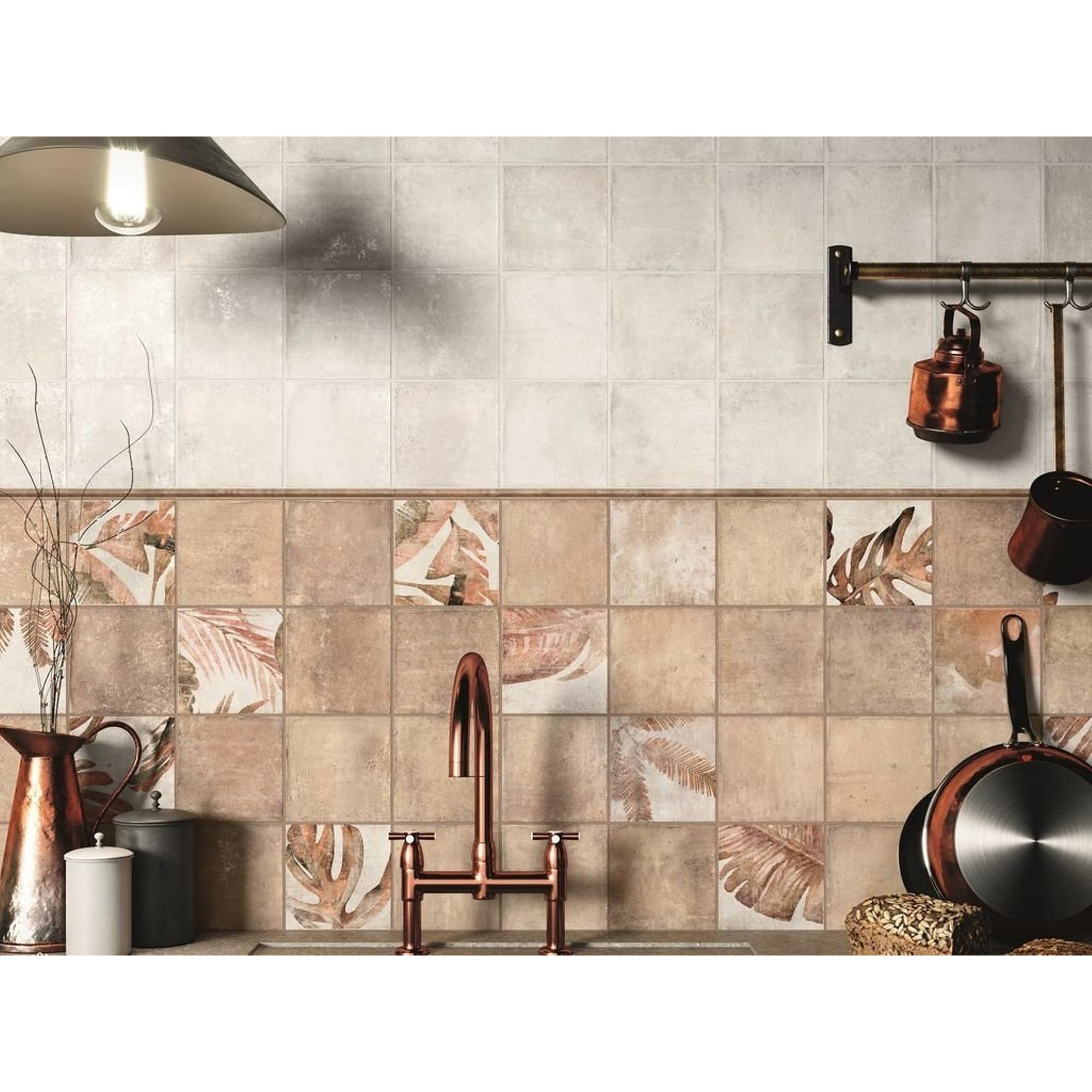 Zyx Amazonia 220956 Vloertegel 138X138 Off White 9Mm Mat R9 - Mozaiektegel.com