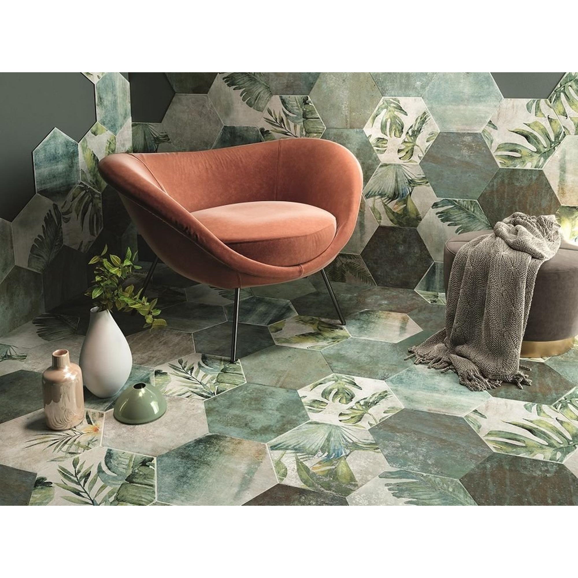 Zyx Amazonia 220968 Vloertegel 320X368 Emerald 9Mm Mat R9 - Mozaiektegel.com