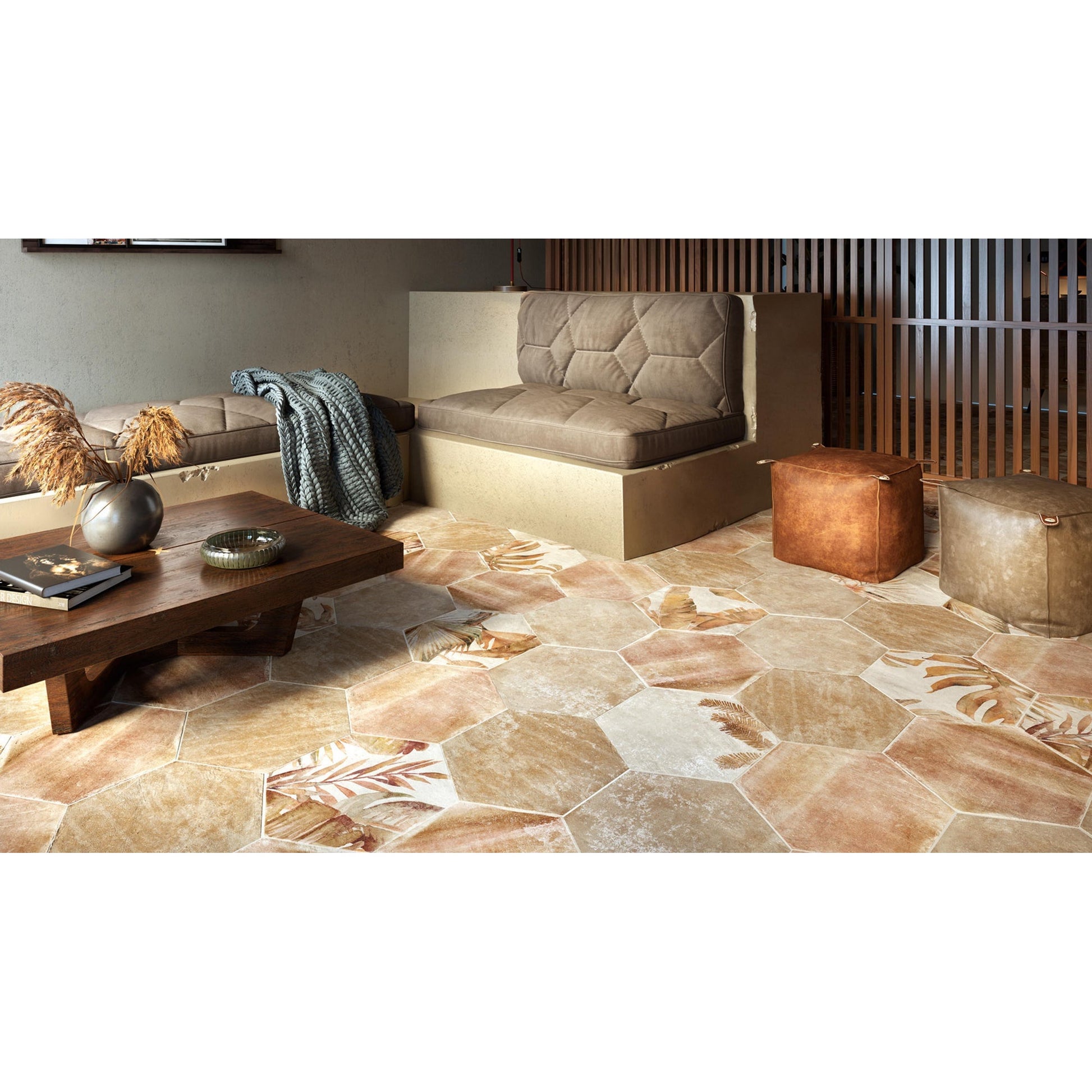 Zyx Amazonia 220971 Vloertegel 320X368 Tropic Cotto 9Mm Mat R9 - Mozaiektegel.com