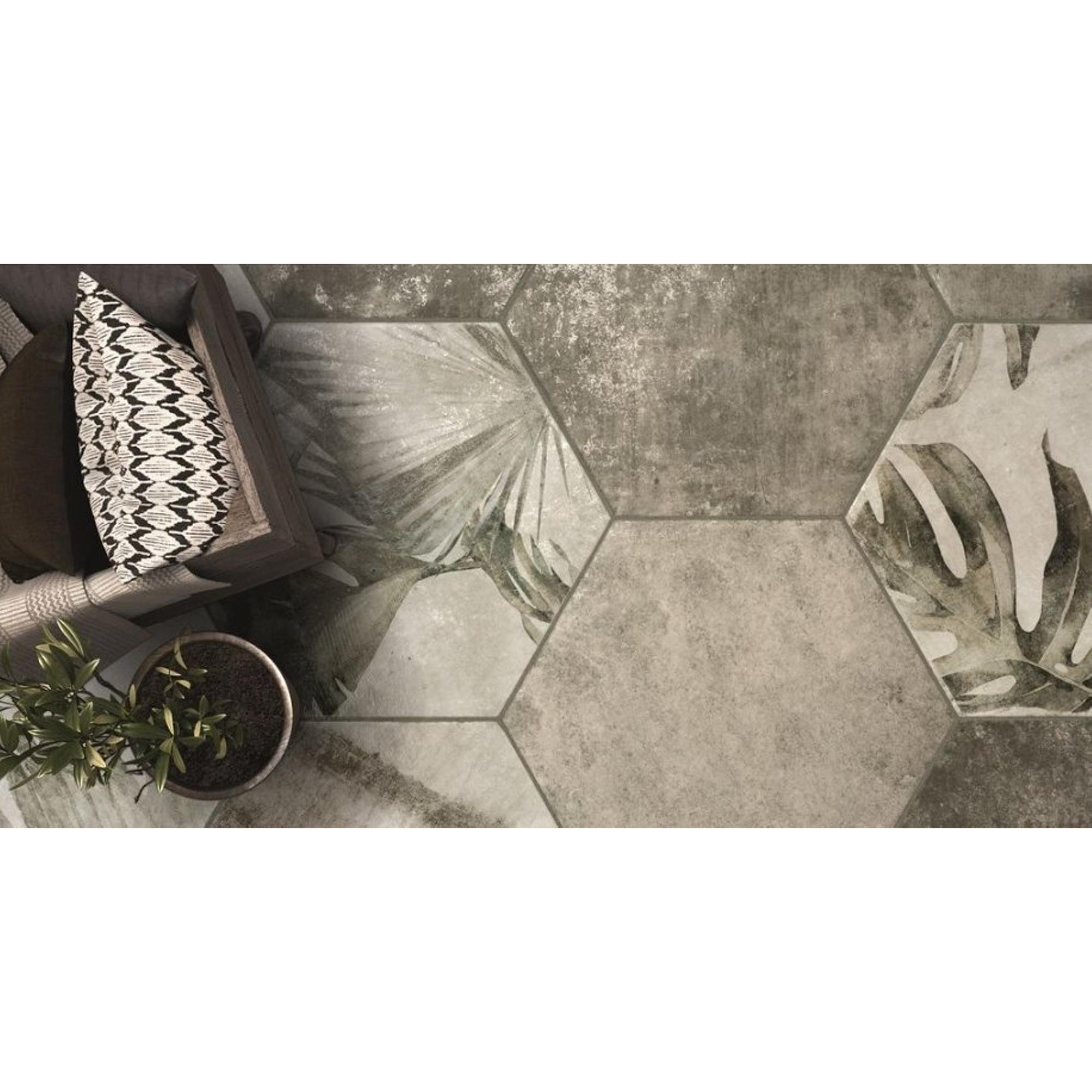 Zyx Amazonia 220972 Vloertegel 320X368 Tropic Grey 9Mm Mat R9 - Mozaiektegel.com