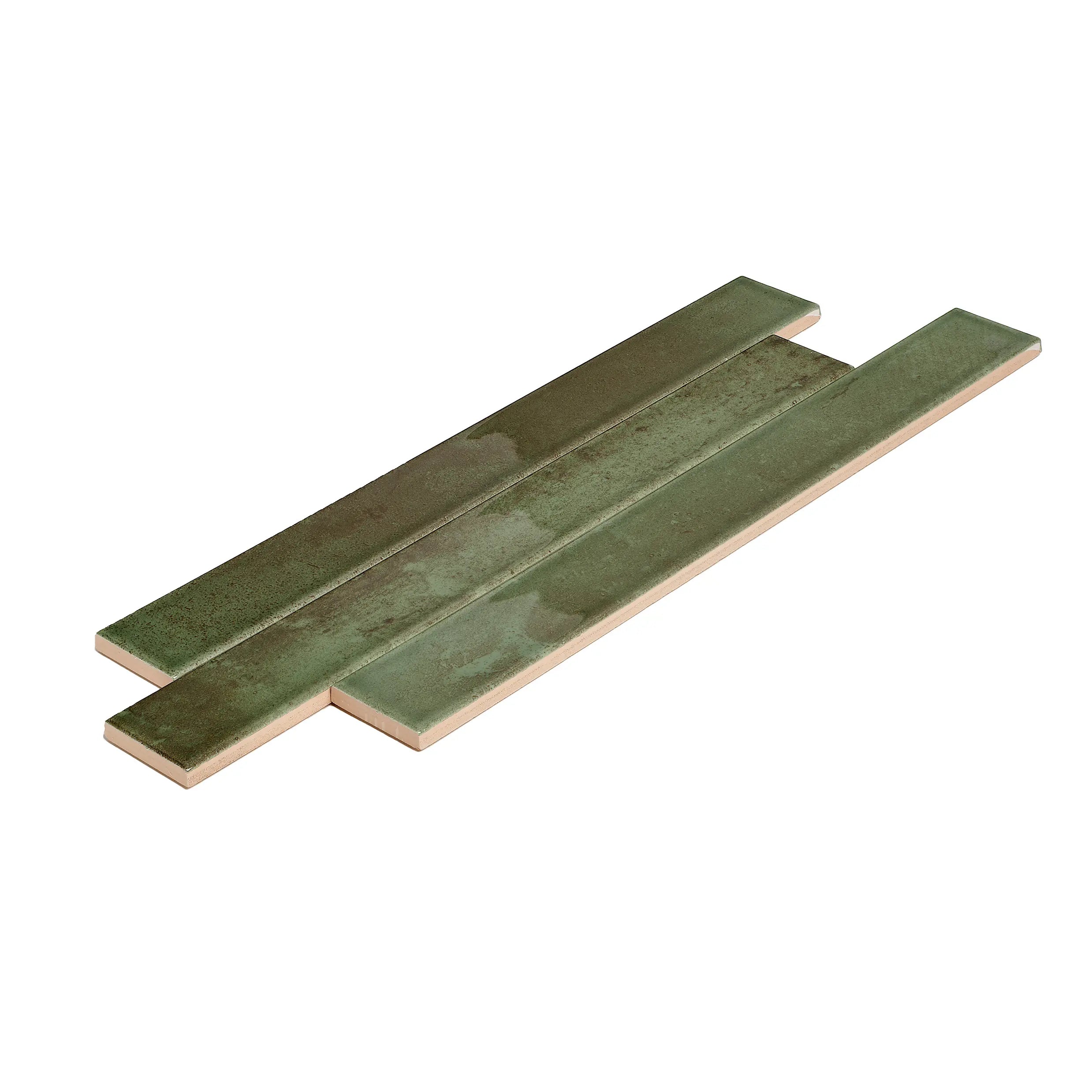 Dateg Wandtegel Celtic 5x40 Forest Groen - Mozaiektegel.com