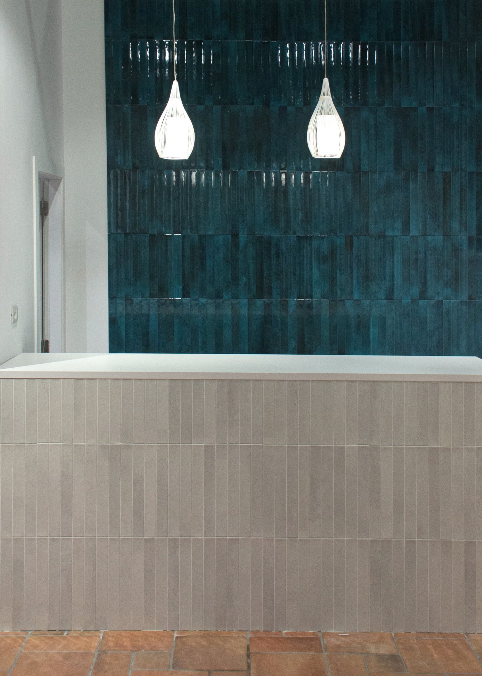 Dateg Wandtegel Celtic 5x40 Mar Blauw - Mozaiektegel.com