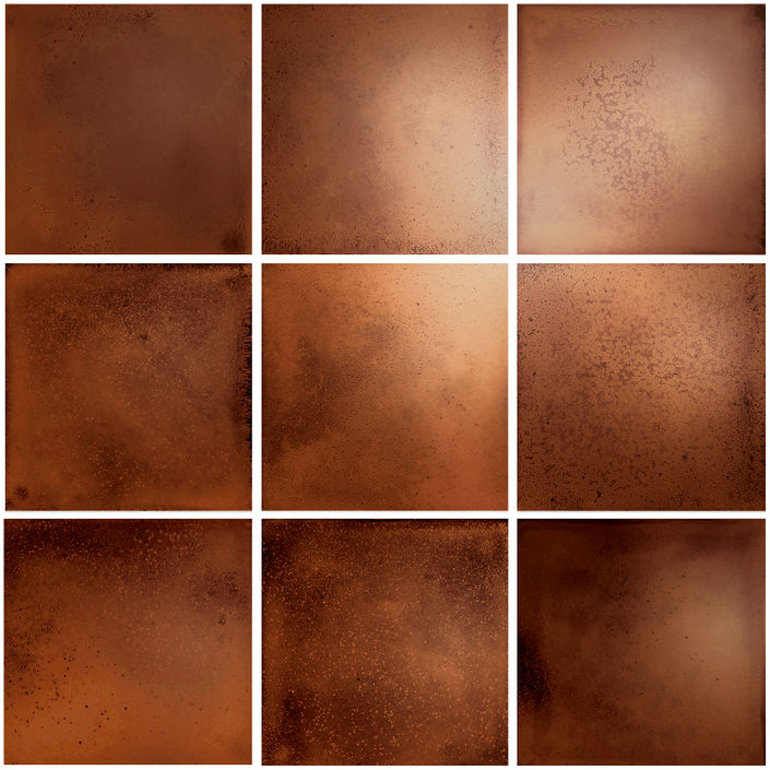 The Mosaic Factory Kasba Mozaïek Tegel Vierkant - Terra Glanzend Porselein 296x299 mm - Mozaiektegel.com