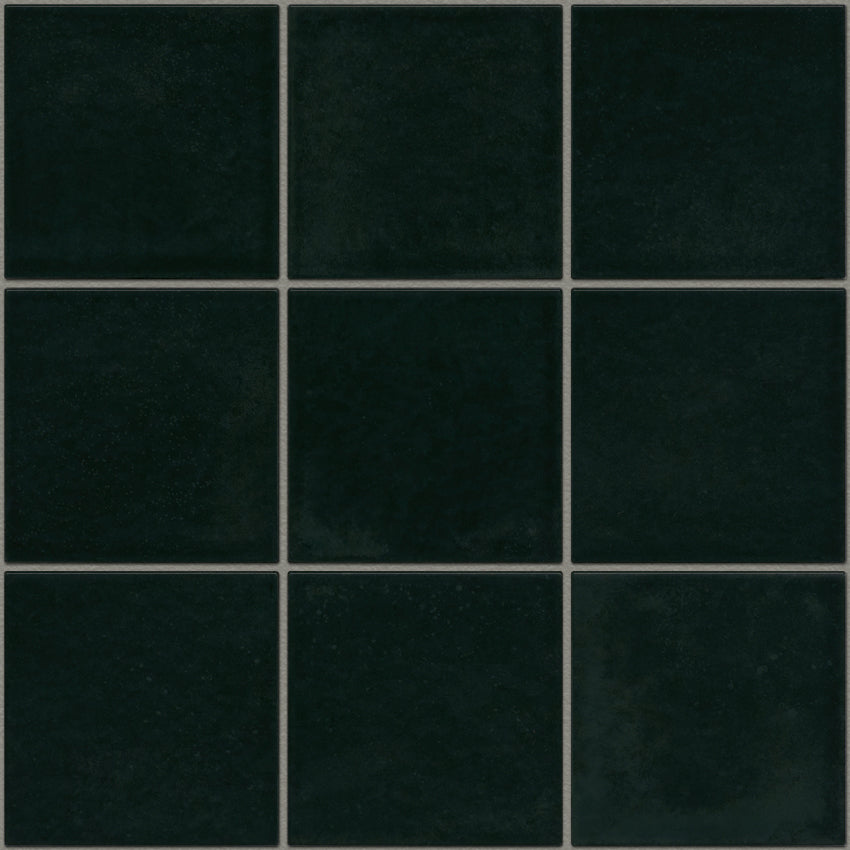 KAG10500 Forest Green Glossy Kasba - 97x97mm, voeg cement grey gloss