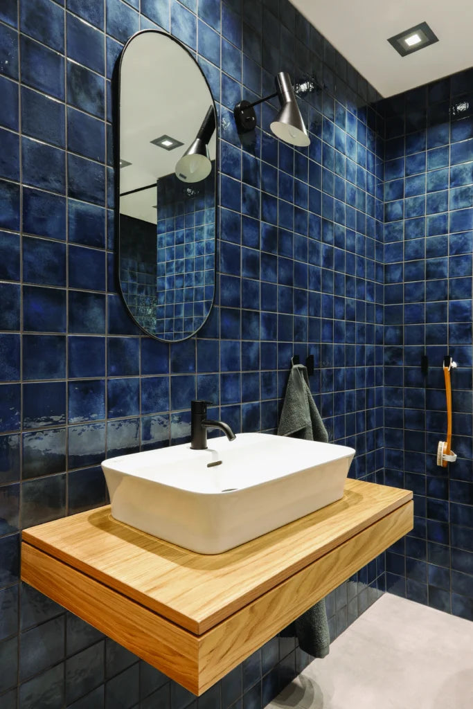 KAG10700 Indigo Glossy Kasba - 97x97mm, badkamerkraan