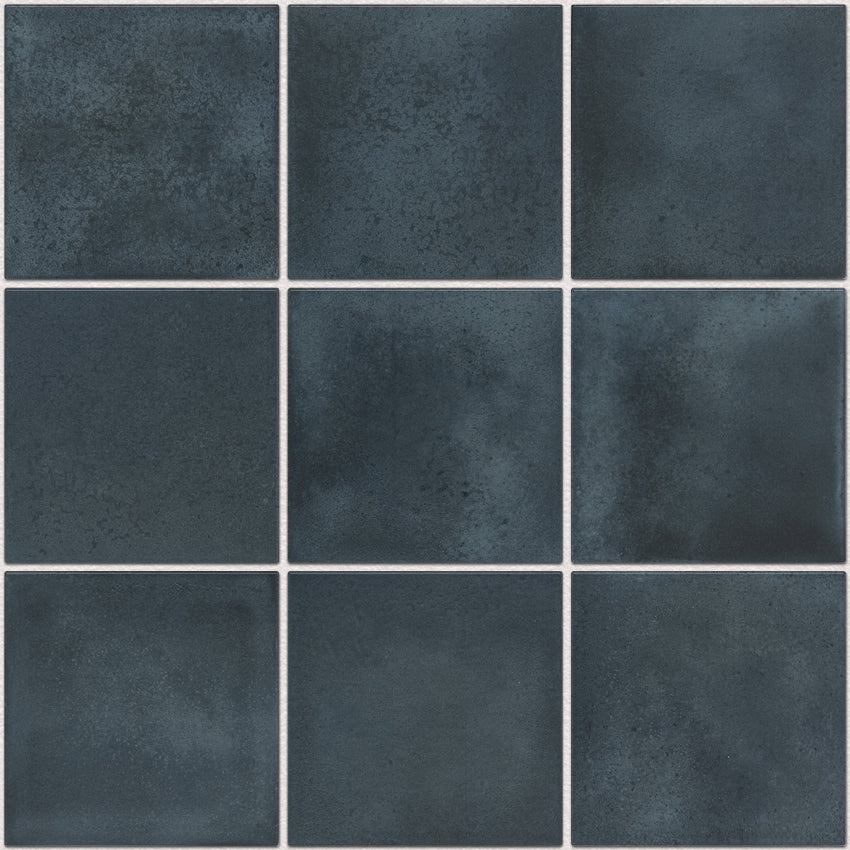 KAG10700 Indigo Glossy Kasba - 97x97mm, voeg white