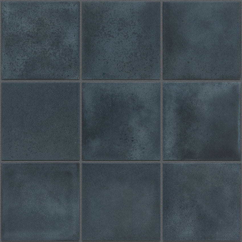 KAG10700 Indigo Glossy Kasba - 97x97mm, voeg antracite