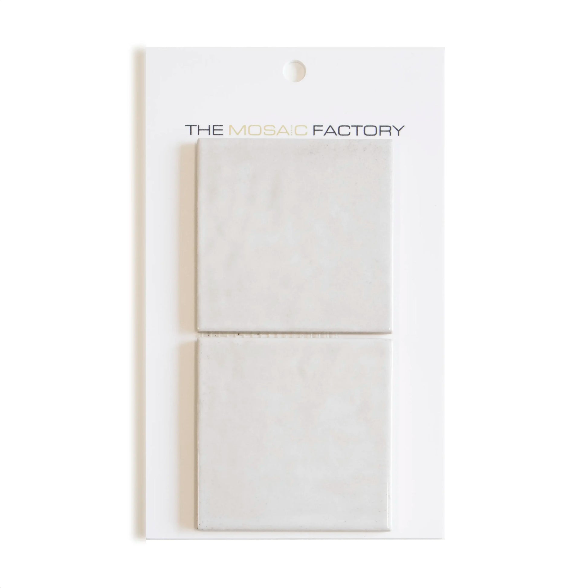 The Mosaic Factory Kasba Mozaïek Tegel Vierkant - Wit Glanzend Porselein 297x297 mm - Mozaiektegel.com