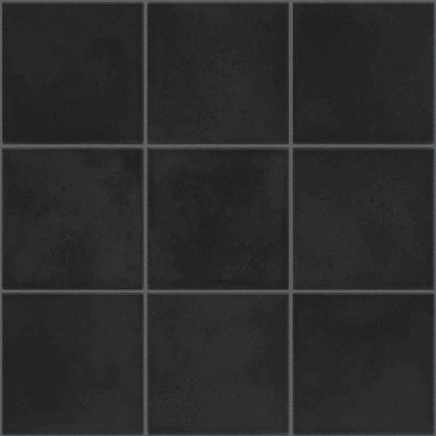 KAG10915 Black Glossy Kasba - 97x97mm, voeg antracite