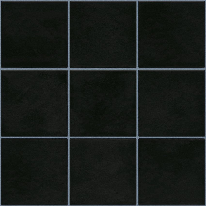 KAG10915 Black Glossy Kasba - 97x97mm, voeg castle grey gloss