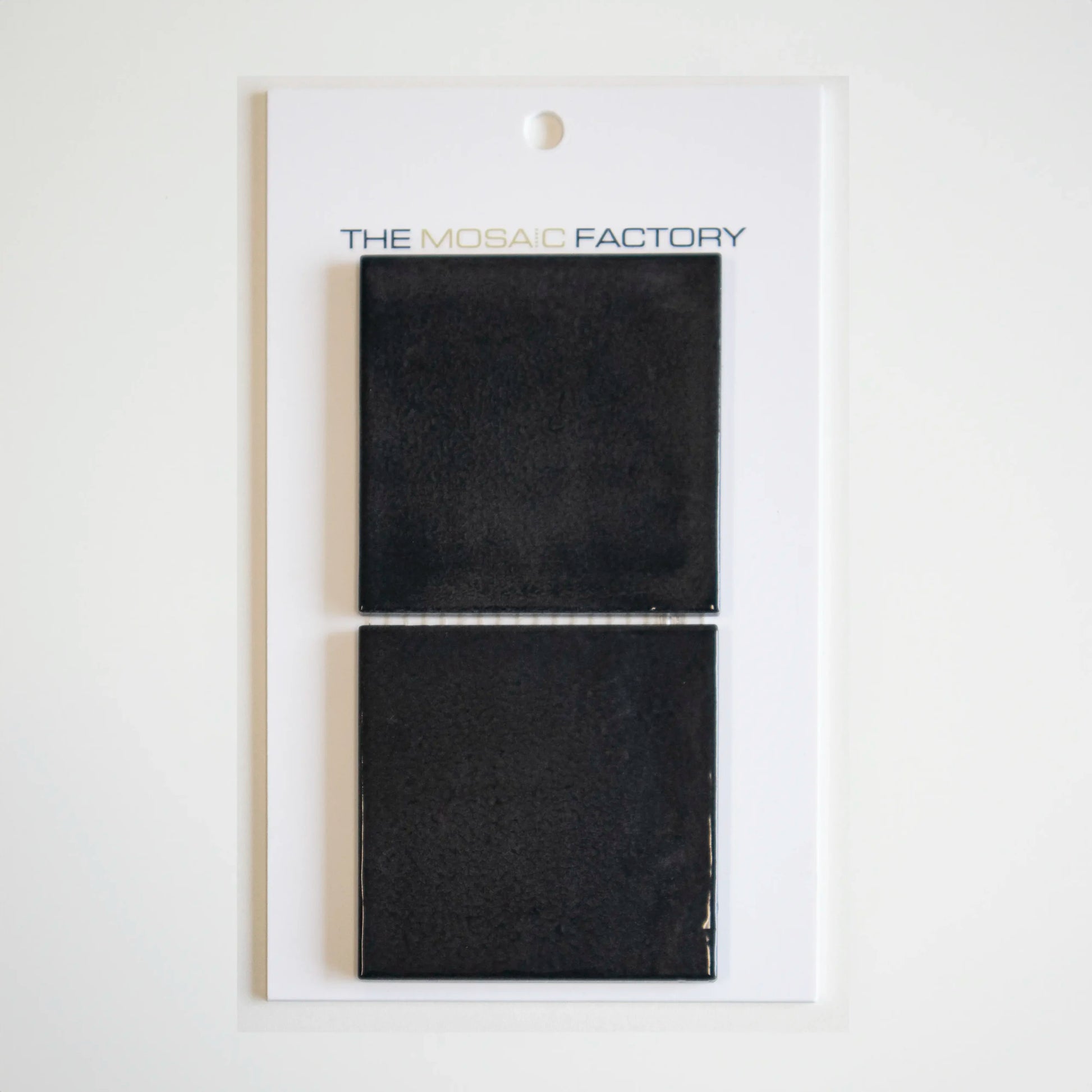 The Mosaic Factory Kasba Mozaïek Tegel Vierkant - Zwart Glanzend Porselein 297x297 mm - Mozaiektegel.com