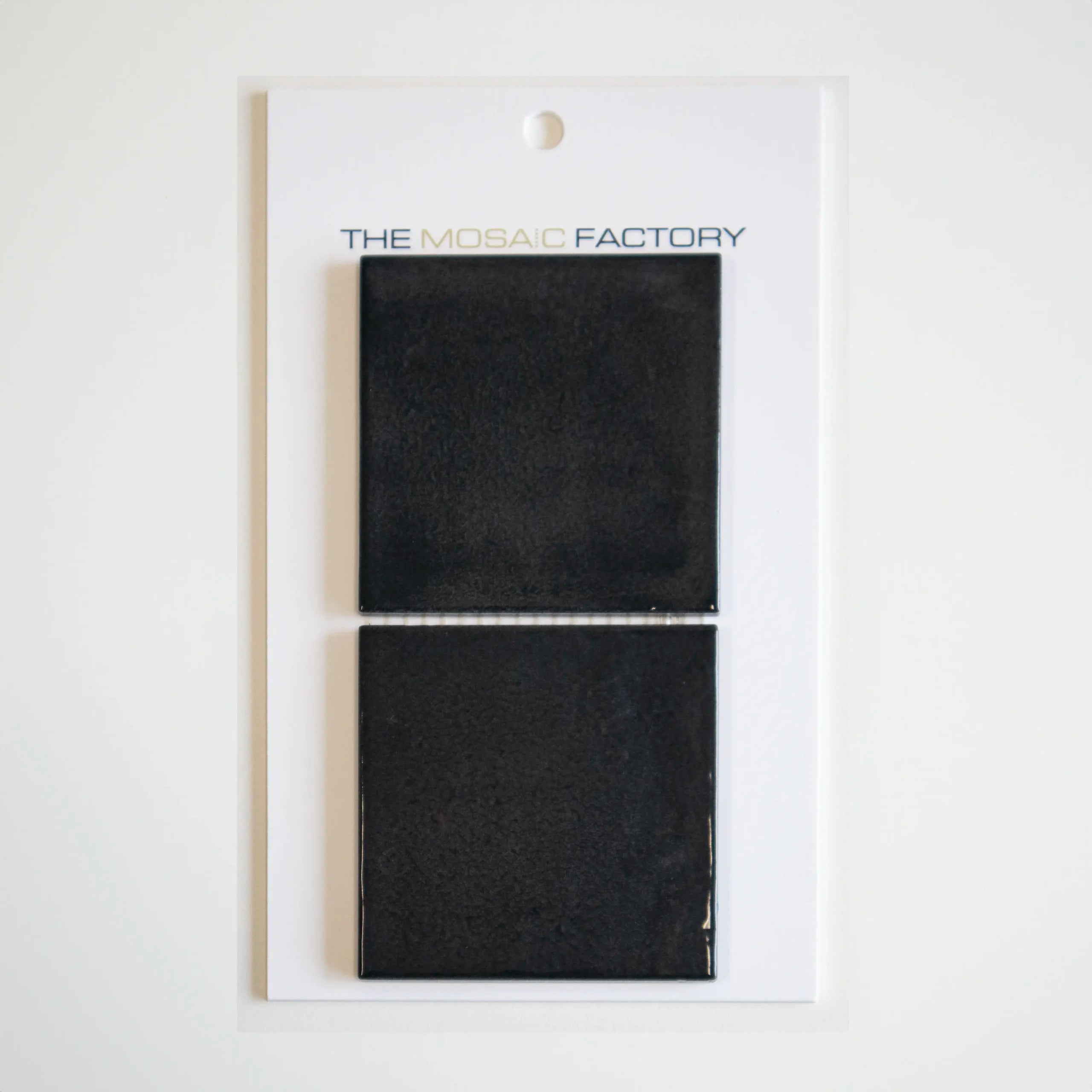 The Mosaic Factory Kasba Mozaïek Tegel Vierkant - Zwart Glanzend Porselein 297x297 mm - Mozaiektegel.com