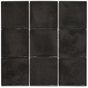 KAG10915 Black Glossy Kasba - 97x97mm, The mosaic factory
