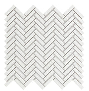 Mozaïek tegels Chevron Wit Glans 28,3x27,7 - Rechthoek, visgraat Wand en vloer Geglazuurde porseleinen steengoed