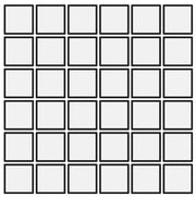 Mozaïek tegels Domus Bianco Esagono - Vierkant Wand en vloer Geglazuurde Porseleinen Steengoed