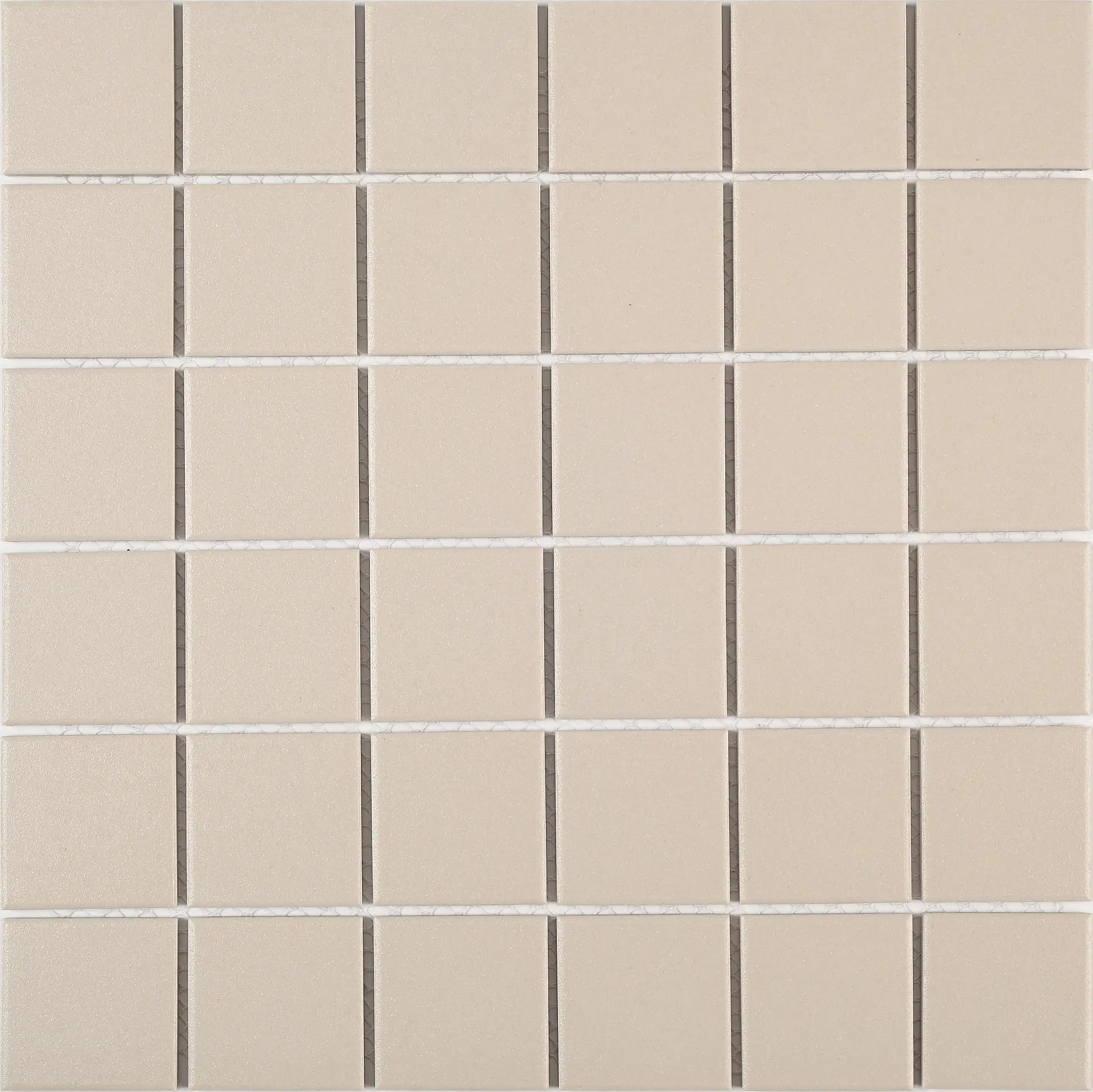 Mozaïek tegels Dover Beige 5x5 Anti-slip 30,6x30,6 - Vierkant Wand en vloer Ongeglazuurd porseleinen steengoed - Mozaiektegel.com