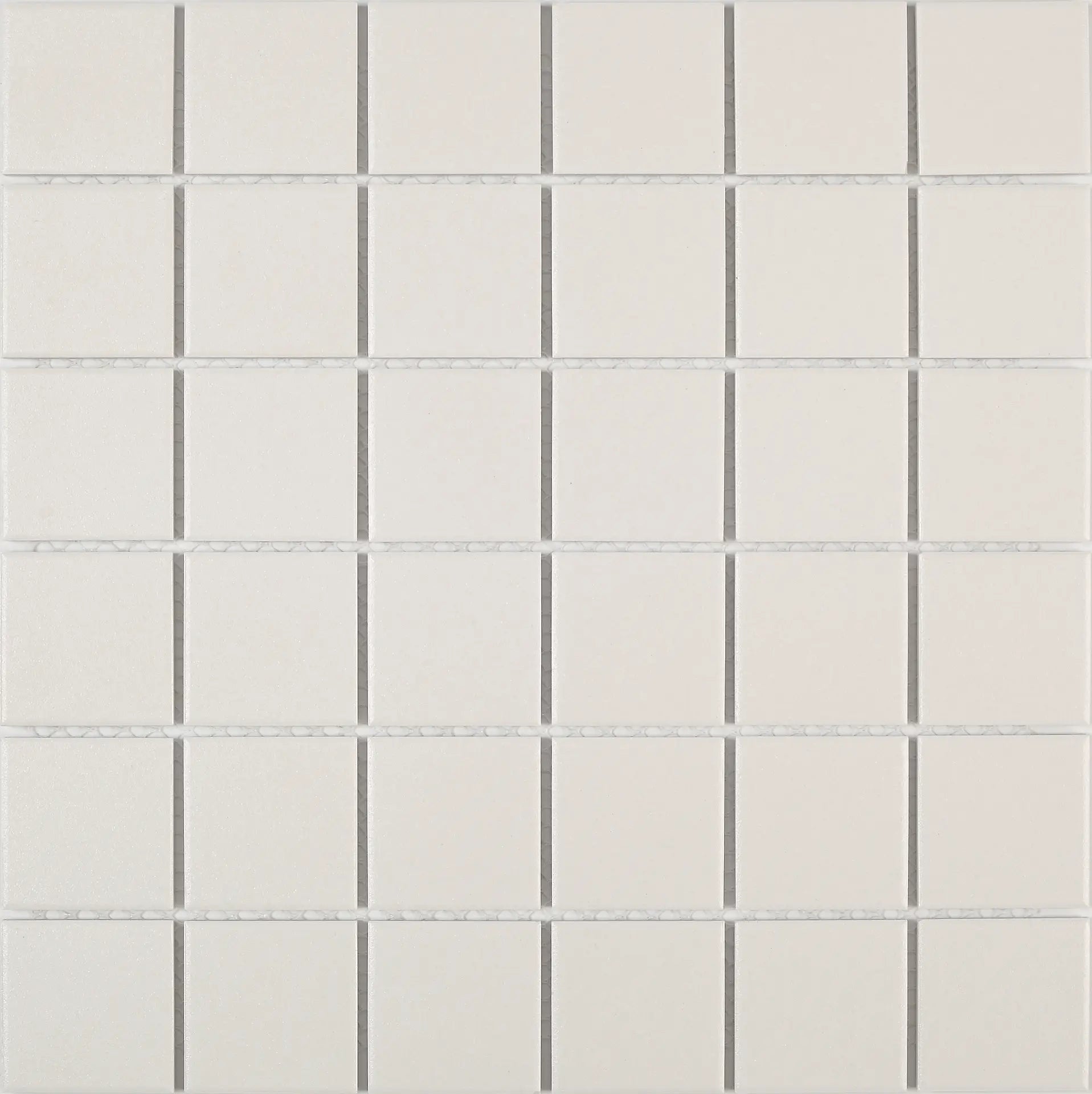 Mozaïek tegels Dover Wit 5x5 Anti-slip 30,6x30,6 - Vierkant Wand en vloer Ongeglazuurd porseleinen steengoed - Mozaiektegel.com