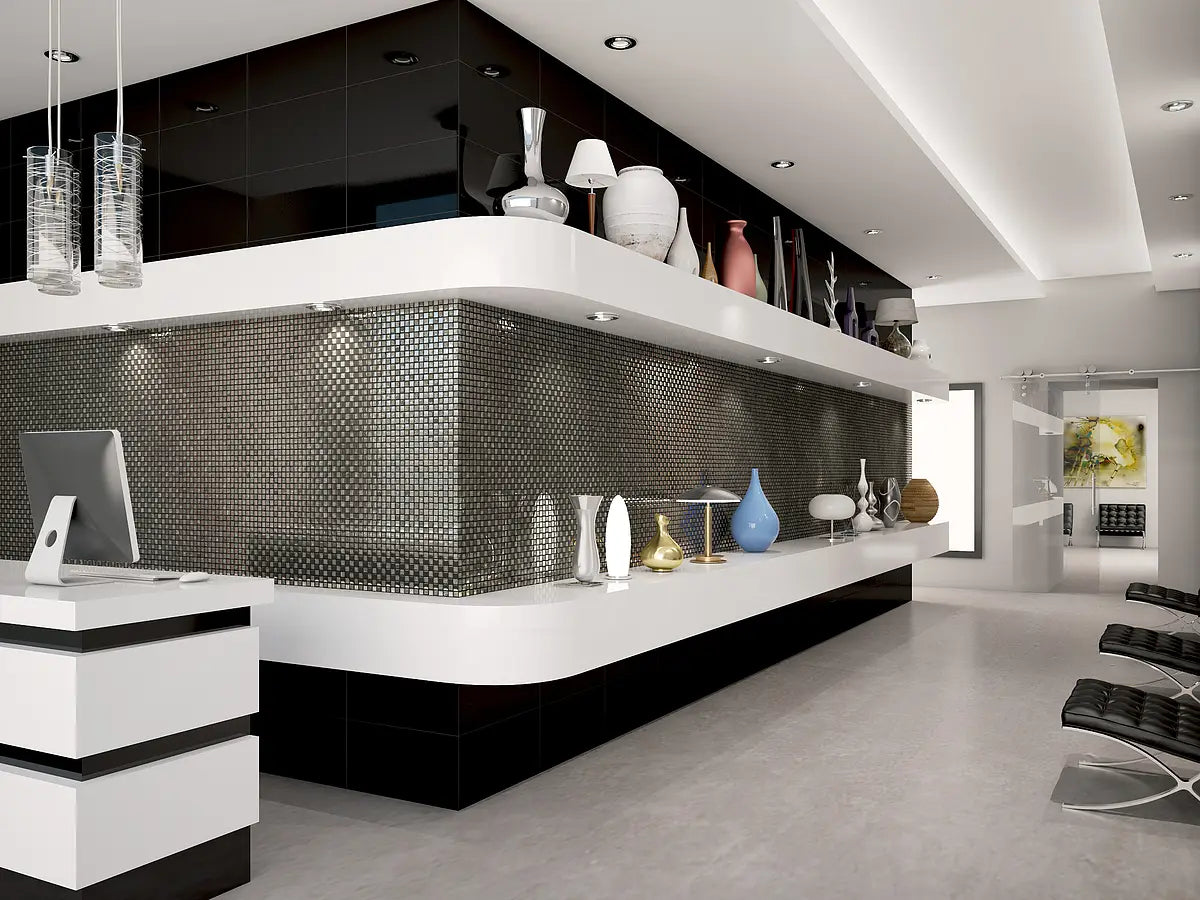 Mozaïek tegels Elegance Harnas 30x30 - Vierkant Wandtegels Glas - Mozaiektegel.com