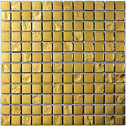 Mozaïek tegels Elegance Luxe goud 30x30 - Vierkant Wandtegels Glas - Mozaiektegel.com