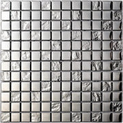 Mozaïek tegels Elegance Luxe Zilver 30x30 - Vierkant Wandtegels Glas - Mozaiektegel.com