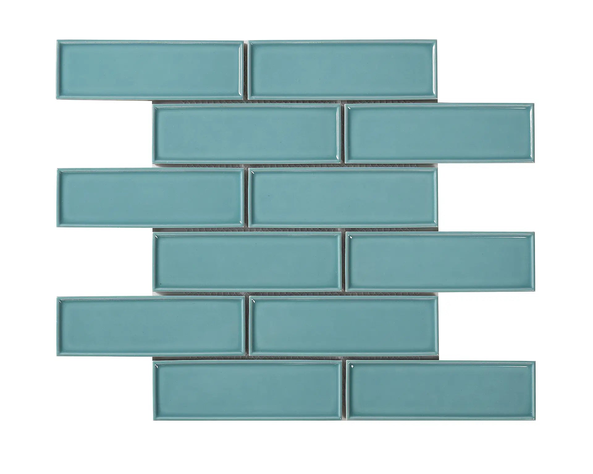 Mozaïek tegels Lyon Blauw 30x30 - Rechthoek Wandtegels Geglazuurde porseleinen steengoed