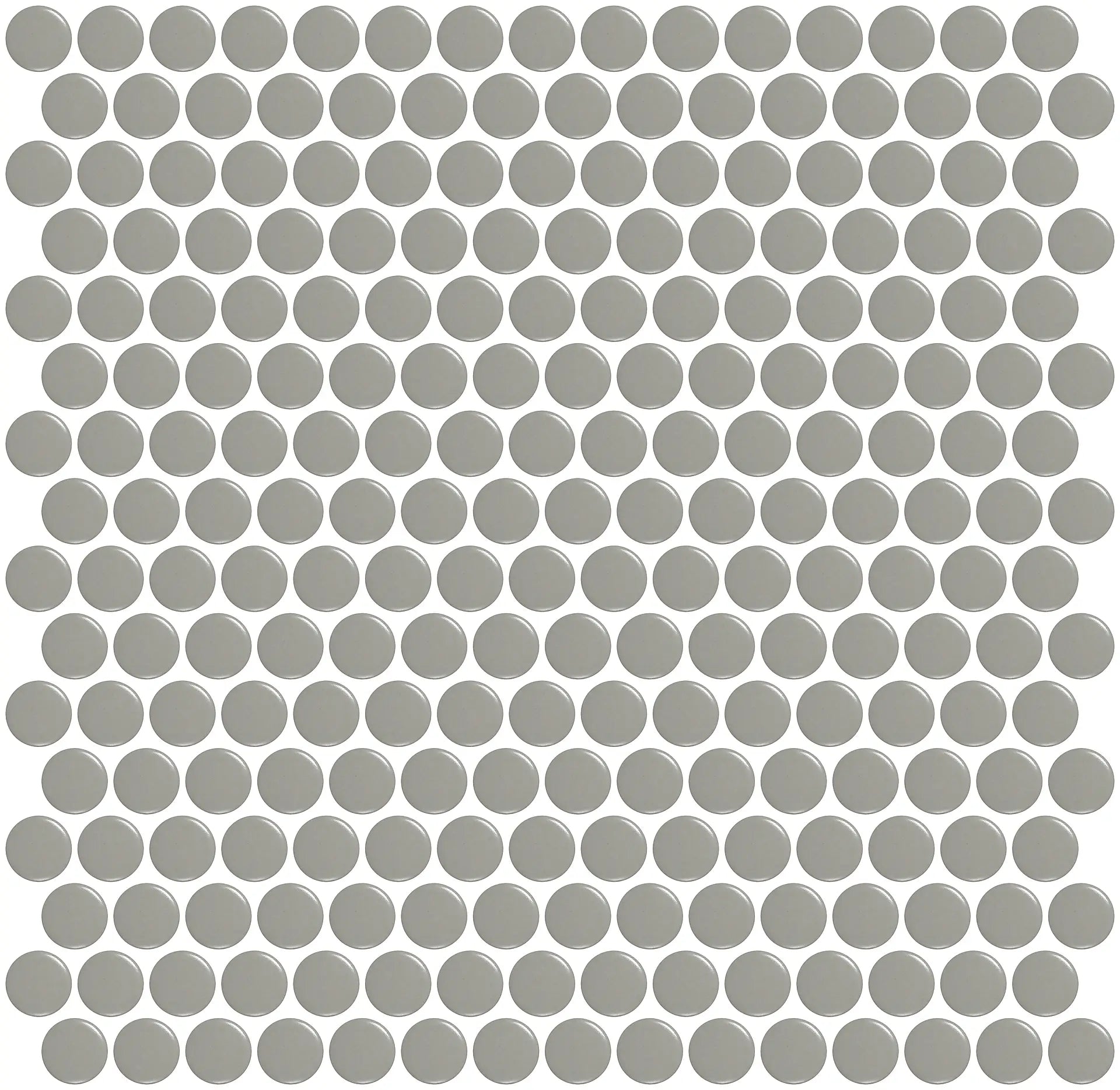 Mozaïek tegels Penny Grijs Mat 31,5x29,1 Rond Wand en vloer