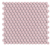 Mozaïek tegels Penny Rose Mat 31,5x29,1 - Rond Wand en vloer Geglazuurde porseleinen steengoed