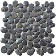 Mozaïek tegels Perla Nero 30x30 - Kiezels Wand en vloer Natuursteen