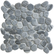 Mozaïek tegels Perla Niveau Grijs 26,5x26,5 - Kiezels Wand en vloer Natuursteen