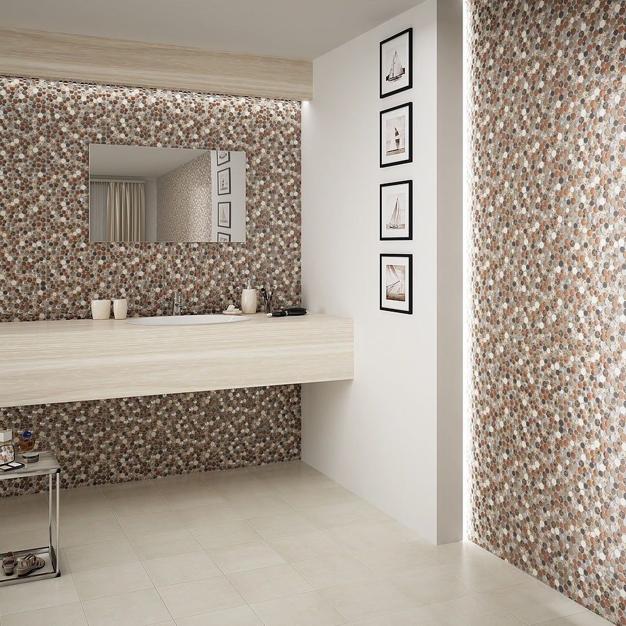 Douchewand Mozaiek Tegels