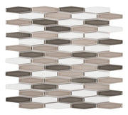 Mozaïek tegels Regen Multi 29,8x30,1 - Hexagon Wand en vloer Geglazuurde porseleinen steengoed