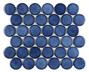 Mozaïek tegels Rond Blauw 30,4x26,3 - Rond Wand en vloer Geglazuurde porseleinen steengoed