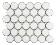 Mozaïek tegels Rond Wit 30,4x26,3 - Rond Wand en vloer Geglazuurde porseleinen steengoed