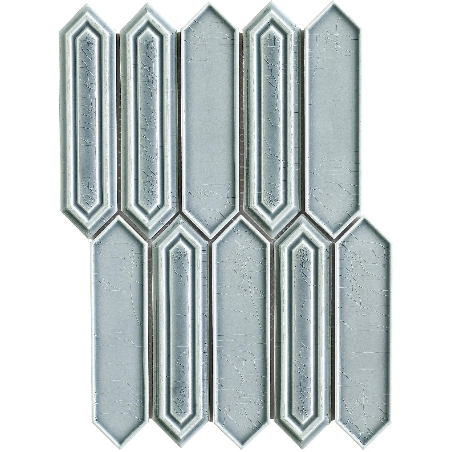 Mozaïek tegels Sevilla Gris Glans 35,3x25,5 - Hexagon Wandtegels Geglazuurde porseleinen steengoed