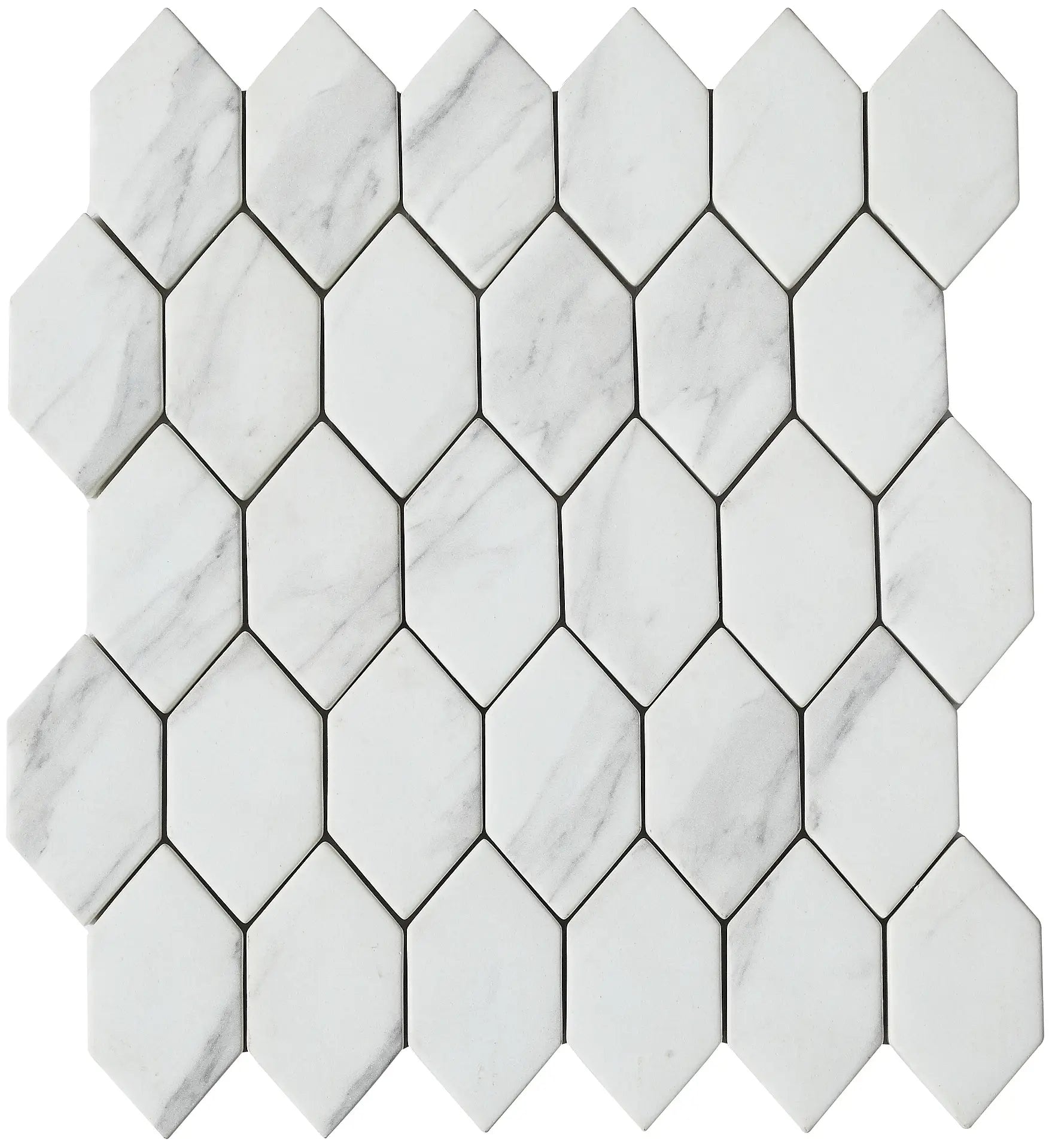 Mozaïek tegels Stedelijk Wit 26x28 - Hexagon Wandtegels Glas