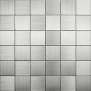 Mozaïek tegels Surfaces Bèta Zilver 31x31 - Vierkant Wandtegels Metaal