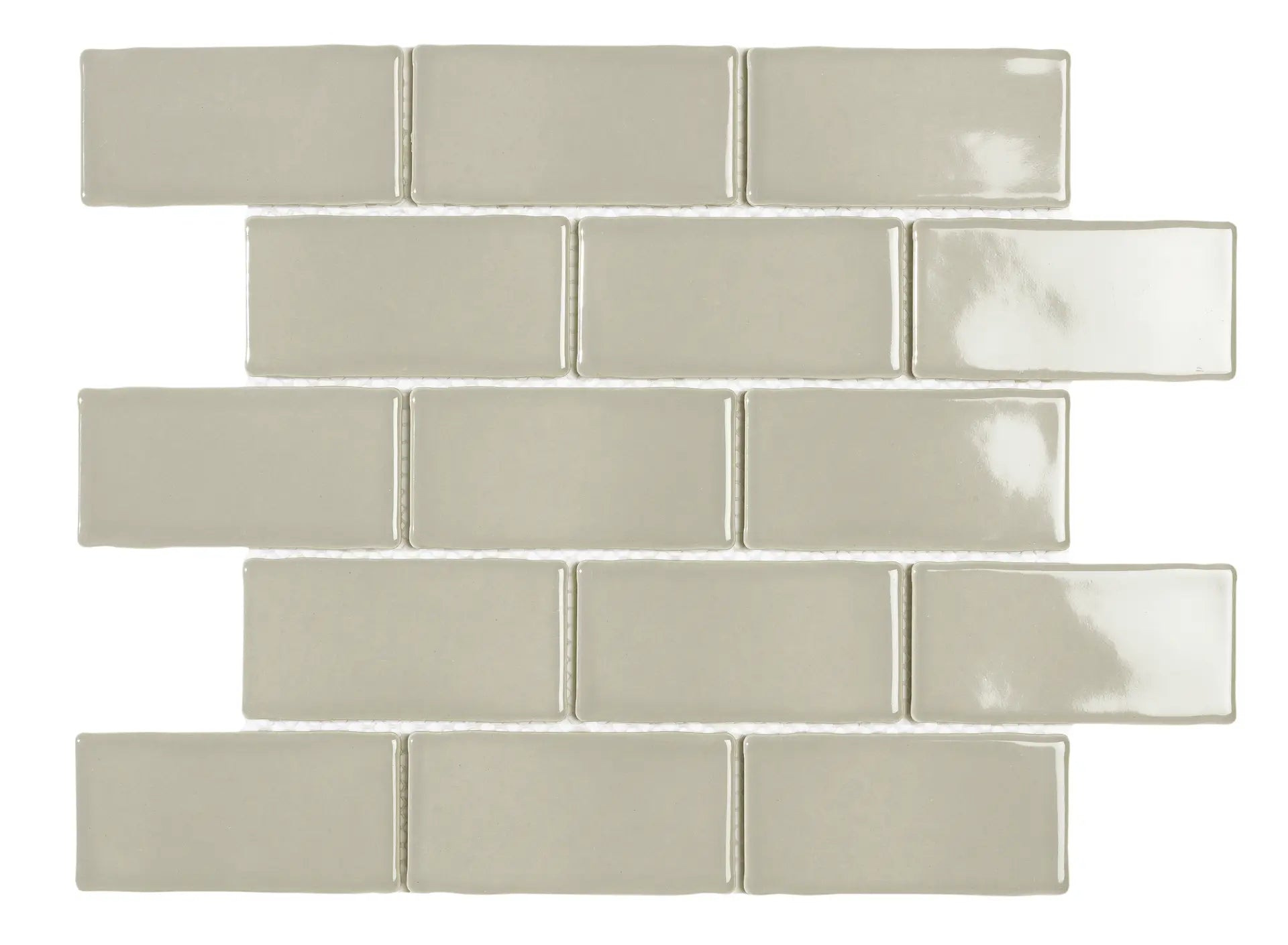 Mozaïek tegels York Bone Glans 26,5x30,9 - Rechthoek Wandtegels Geglazuurde porseleinen steengoed