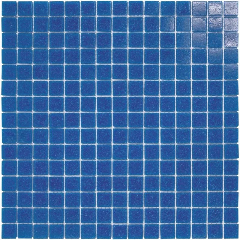 The Mosaic Factory Amsterdam Mozaiek Tegel Vierkant - Donker Blauw Glas Serie 322x322 mm - Mozaiektegel.com