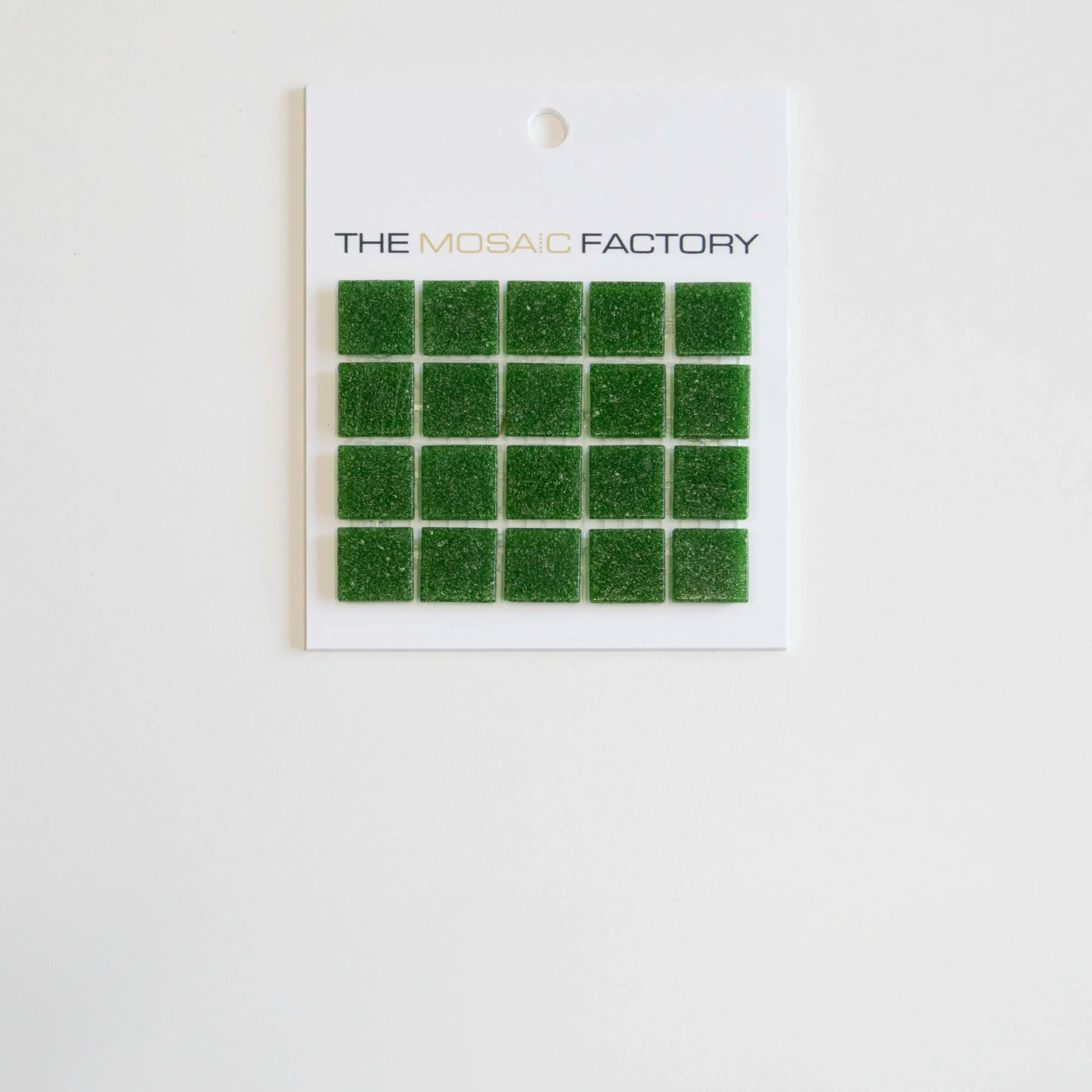 The Mosaic Factory Amsterdam Mozaiek Tegel Vierkant - Donker Groen Glas Basic 322x322 mm - Mozaiektegel.com