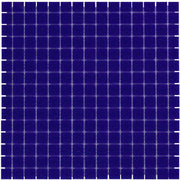 Donker blauwe tegel mat van The Mosaic factory Kobalt Blauw Glas Basic