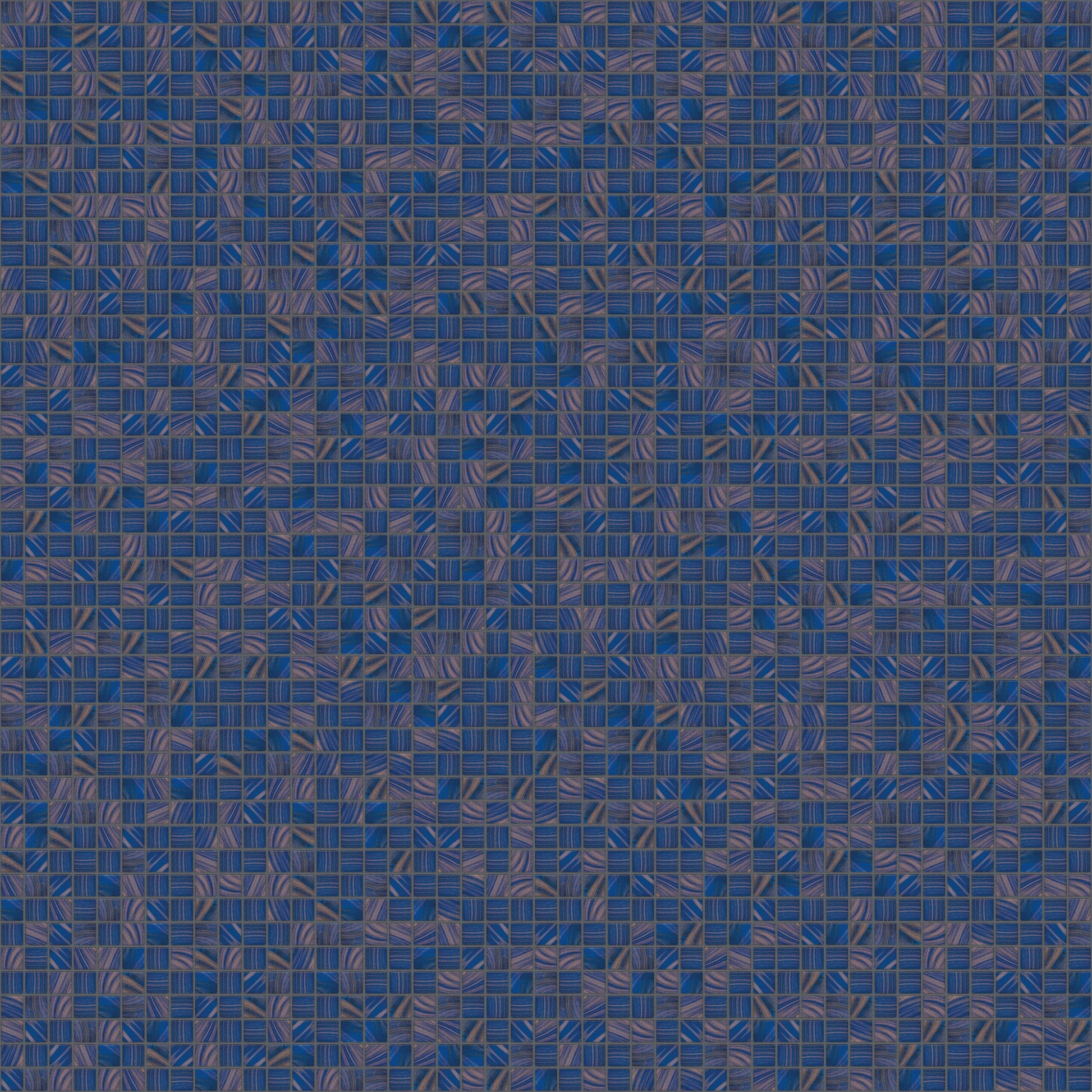 The Mosaic Factory Amsterdam Mozaiek Tegel Vierkant - Midden Blauw Glas Goud Serie 322x322 mm, voeg antracite scaled