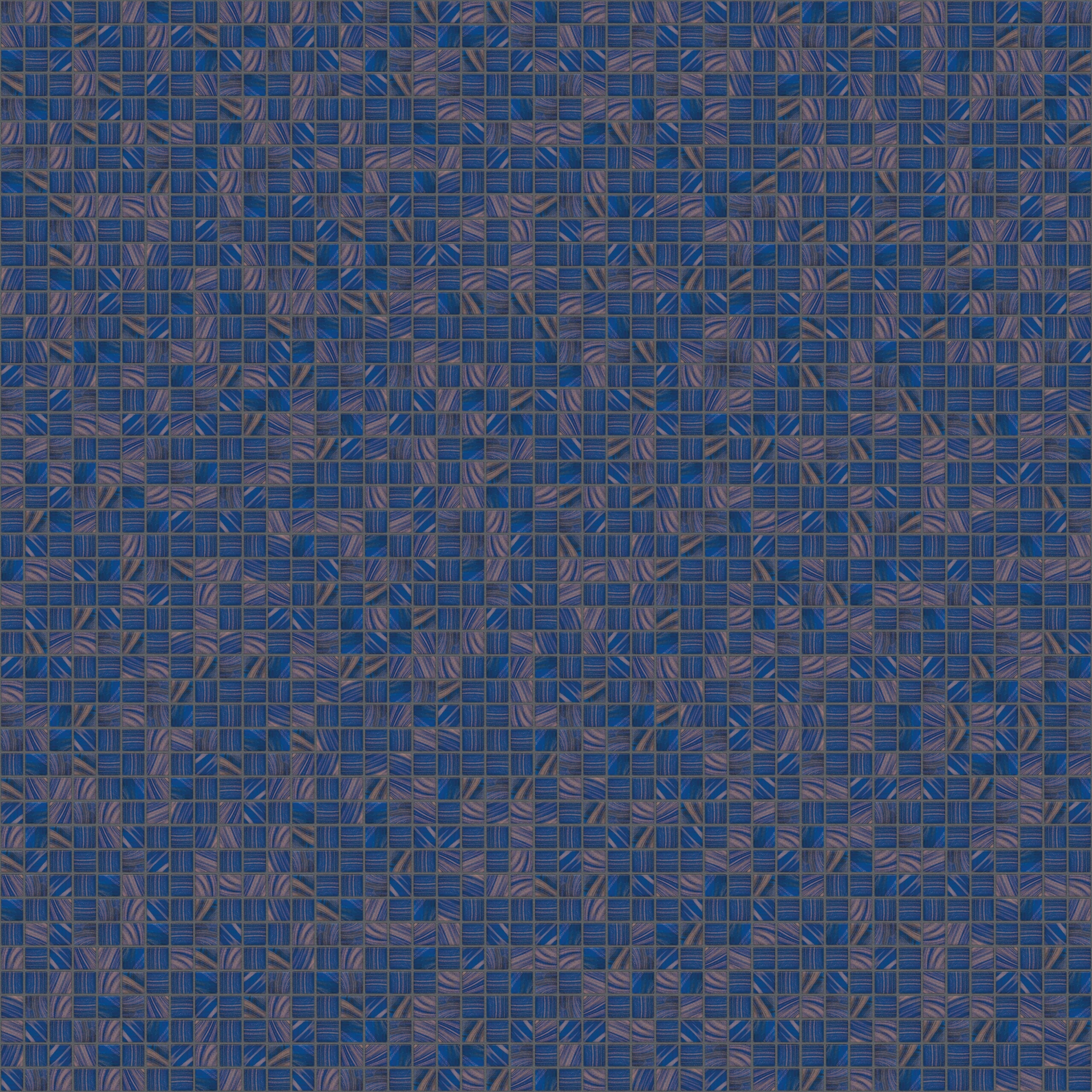 The Mosaic Factory Amsterdam Mozaiek Tegel Vierkant - Midden Blauw Glas Goud Serie 322x322 mm, voeg antracite scaled