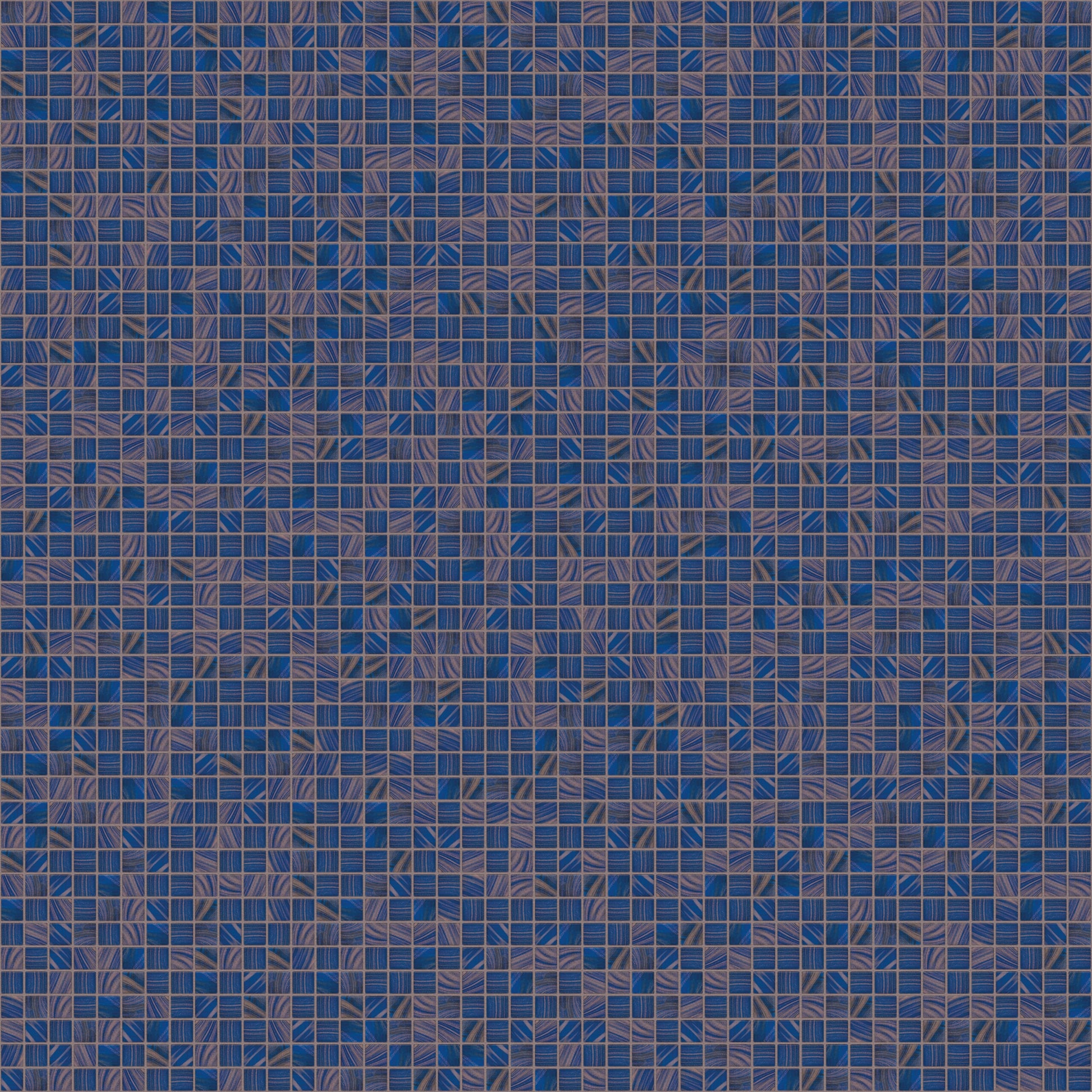 The Mosaic Factory Amsterdam Mozaiek Tegel Vierkant - Midden Blauw Glas Goud Serie 322x322 mm, voeg linen scaled