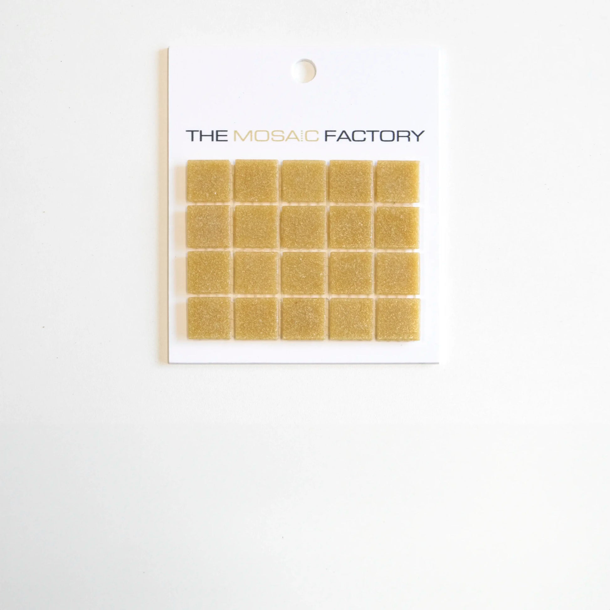 The Mosaic Factory Amsterdam Mozaiek Tegel Vierkant - Ultra Licht Bruin Glas Basic 322x322 mm - Mozaiektegel.com