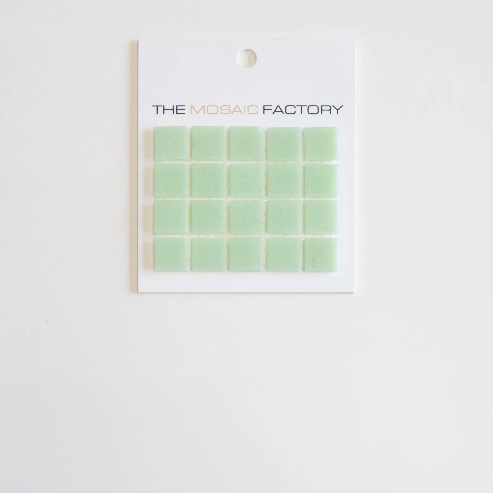 The Mosaic Factory Amsterdam Mozaiek Tegel Vierkant - Ultra Licht Groen Glas Basic 322x322 mm - Mozaiektegel.com